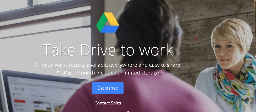 Google Drive for Work Unlimited Cloud Storage