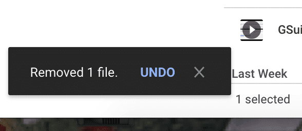 Undo delete