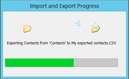 Export Outlook Contacts to a .CSV file