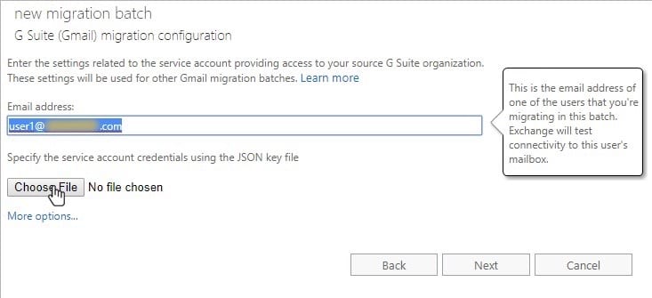 Migration Batch: Migrating from G Suite to Office 365