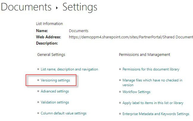 archive sharepoint sites using version control